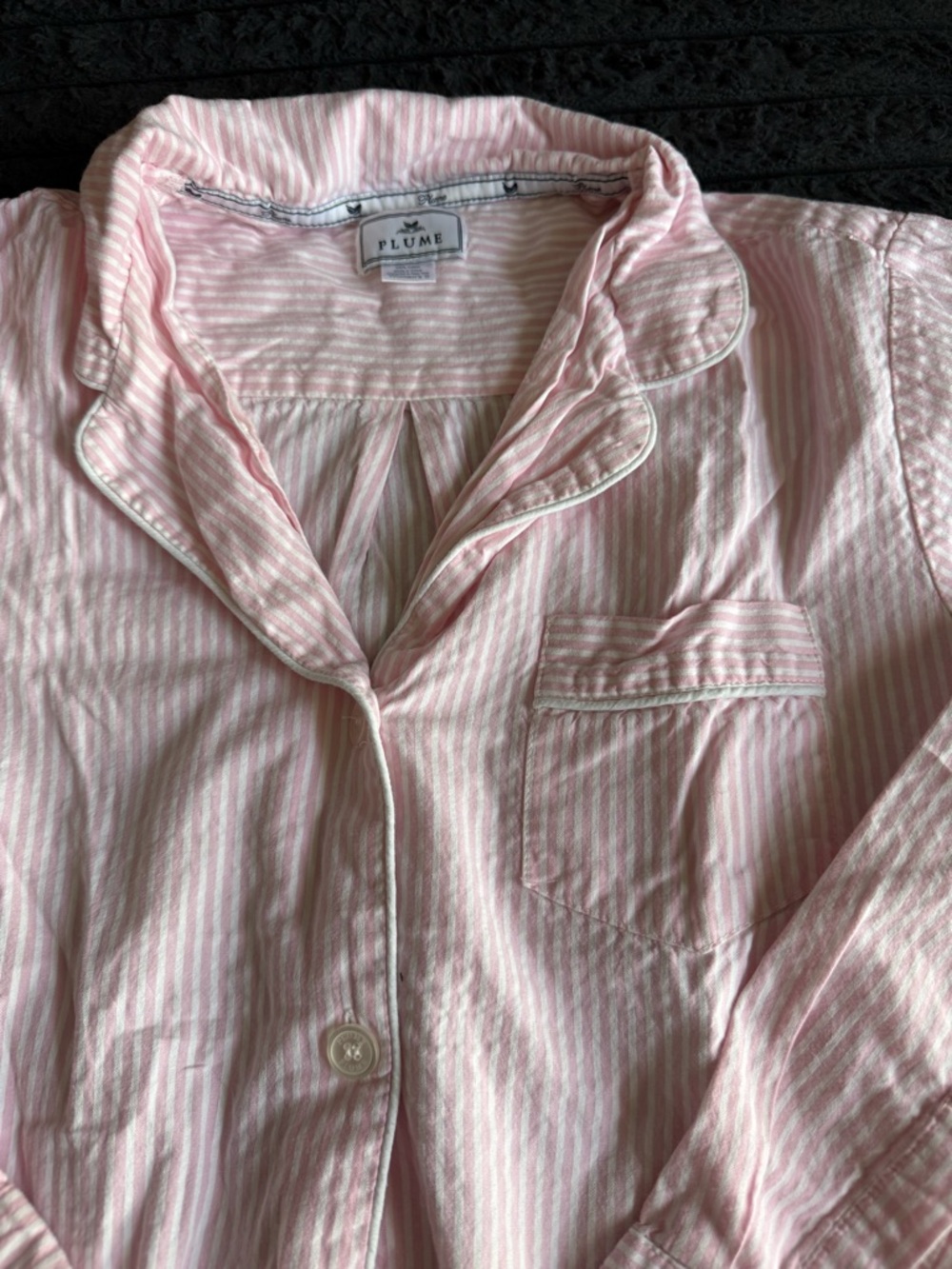 Classic Pink Stripe Pajama Set - Women - Picture 5 of 12